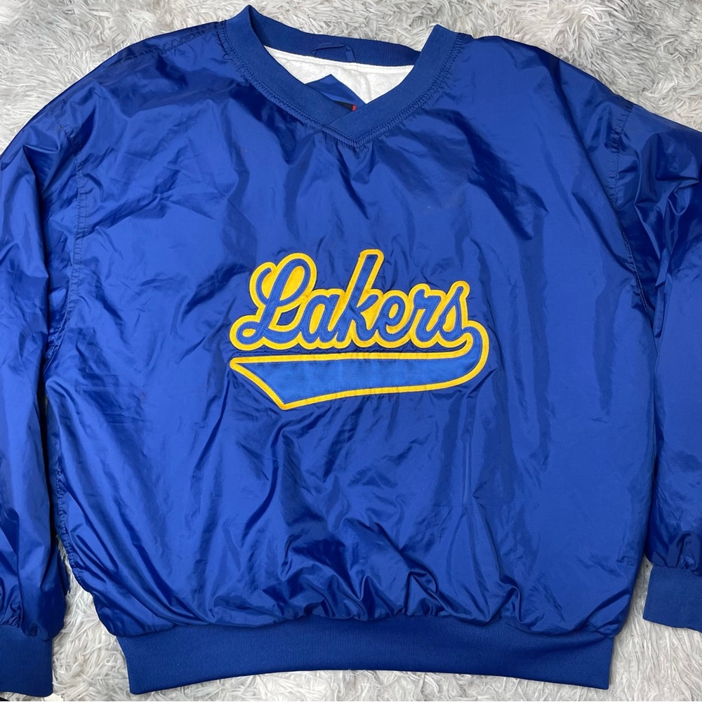 Sport Tek Los Angeles Lakers Windbreaker Pullover Shirt Jacket Size XL